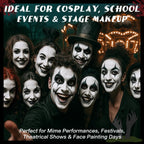 Cosplay makeup application using Bobisuka water based white paint stick