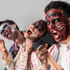 Splatter pattern example created by spraying the fake blood formula from a distance