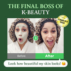 Fully Green Tomato Clay Mask Cleanser texture and green clay display