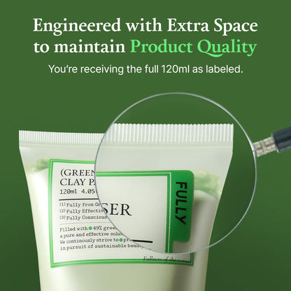 Fully Green Tomato Clay Mask Cleanser 120 milliliter bottle