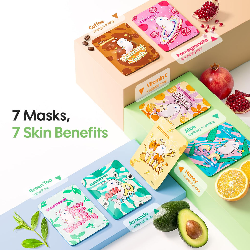 ZealSea aloe soothing face mask individual pouch packaging