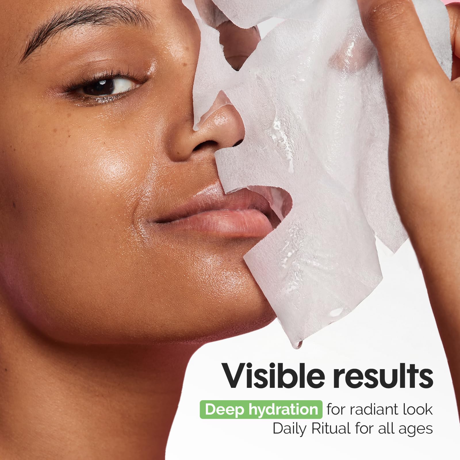 Ingredients and usage guide on ZealSea sheet mask set
