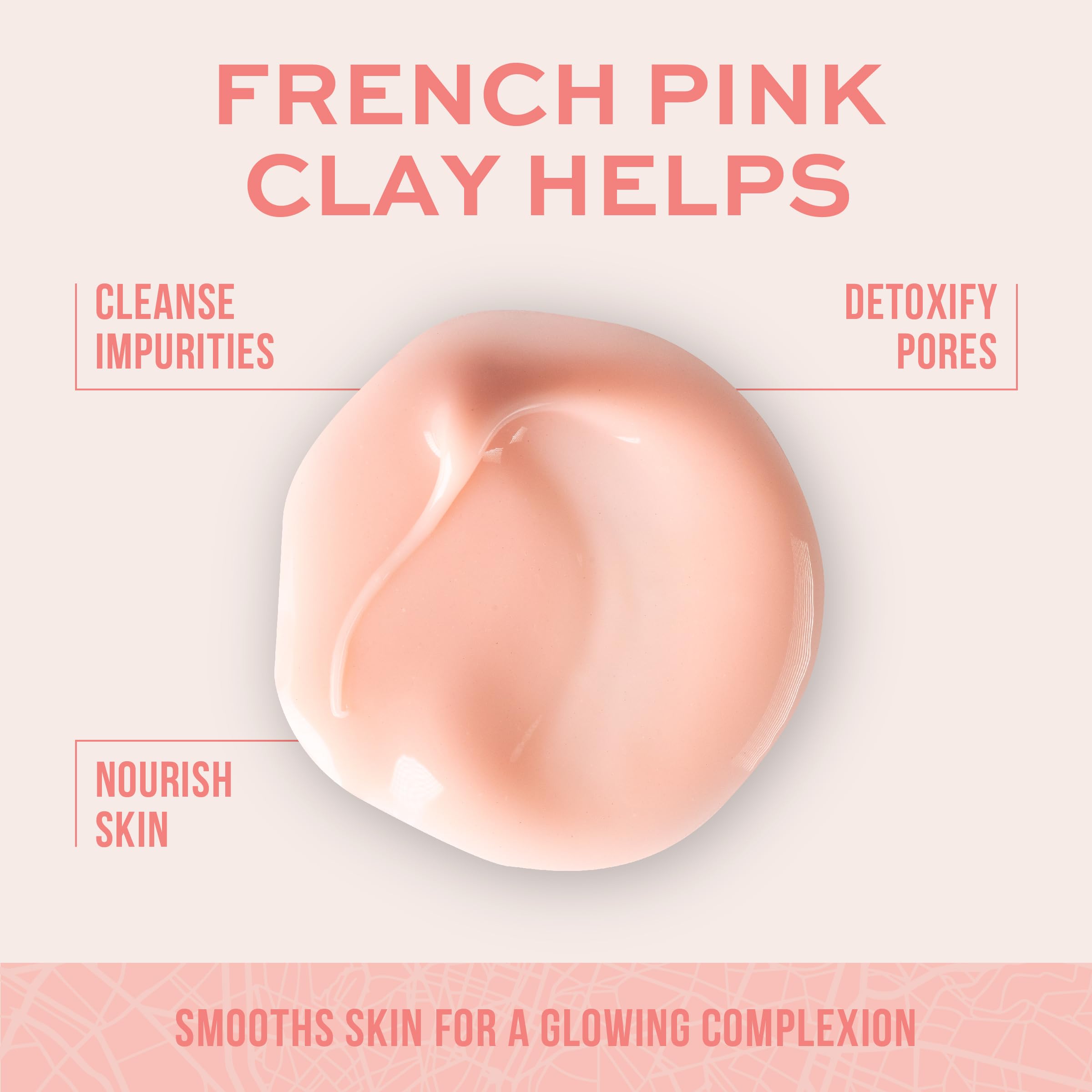 Freeman French Pink Clay mask packaging details