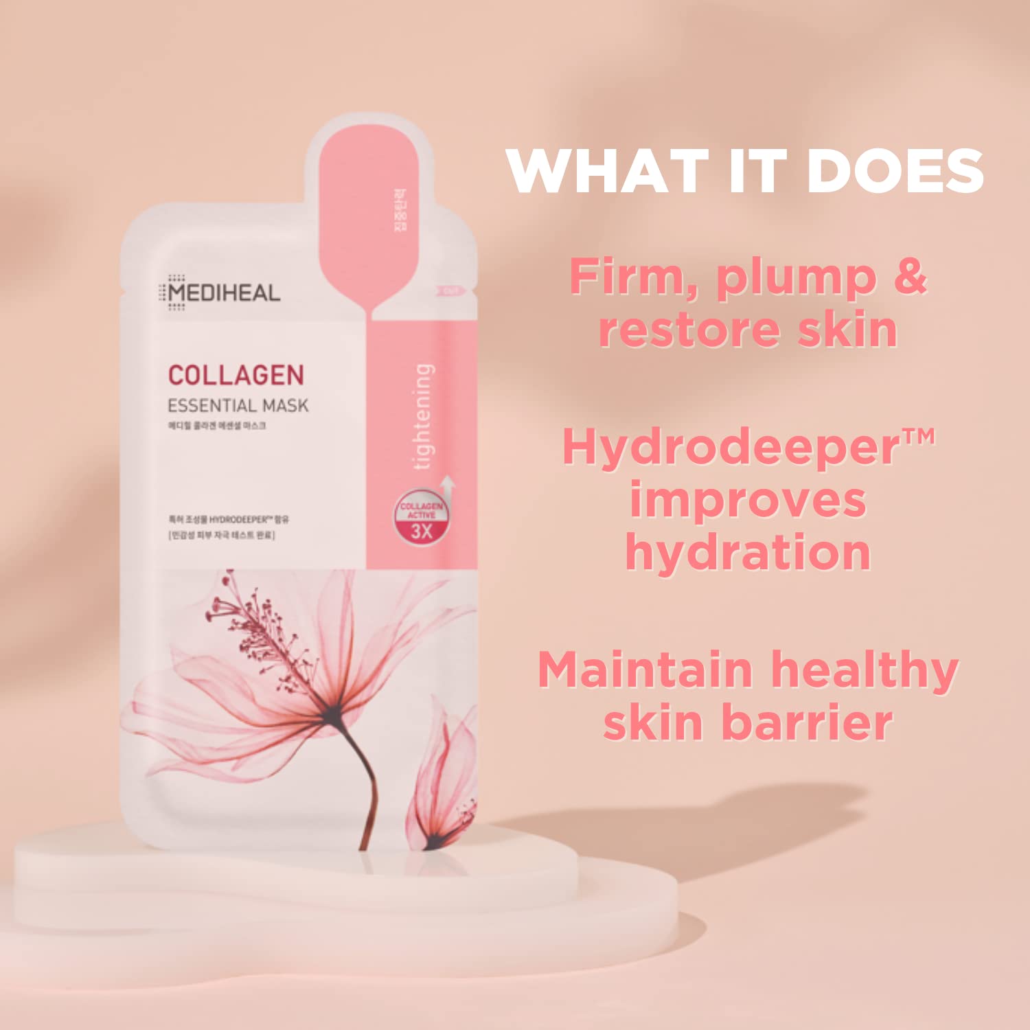 Mediheal Collagen Essential Mask sheet application