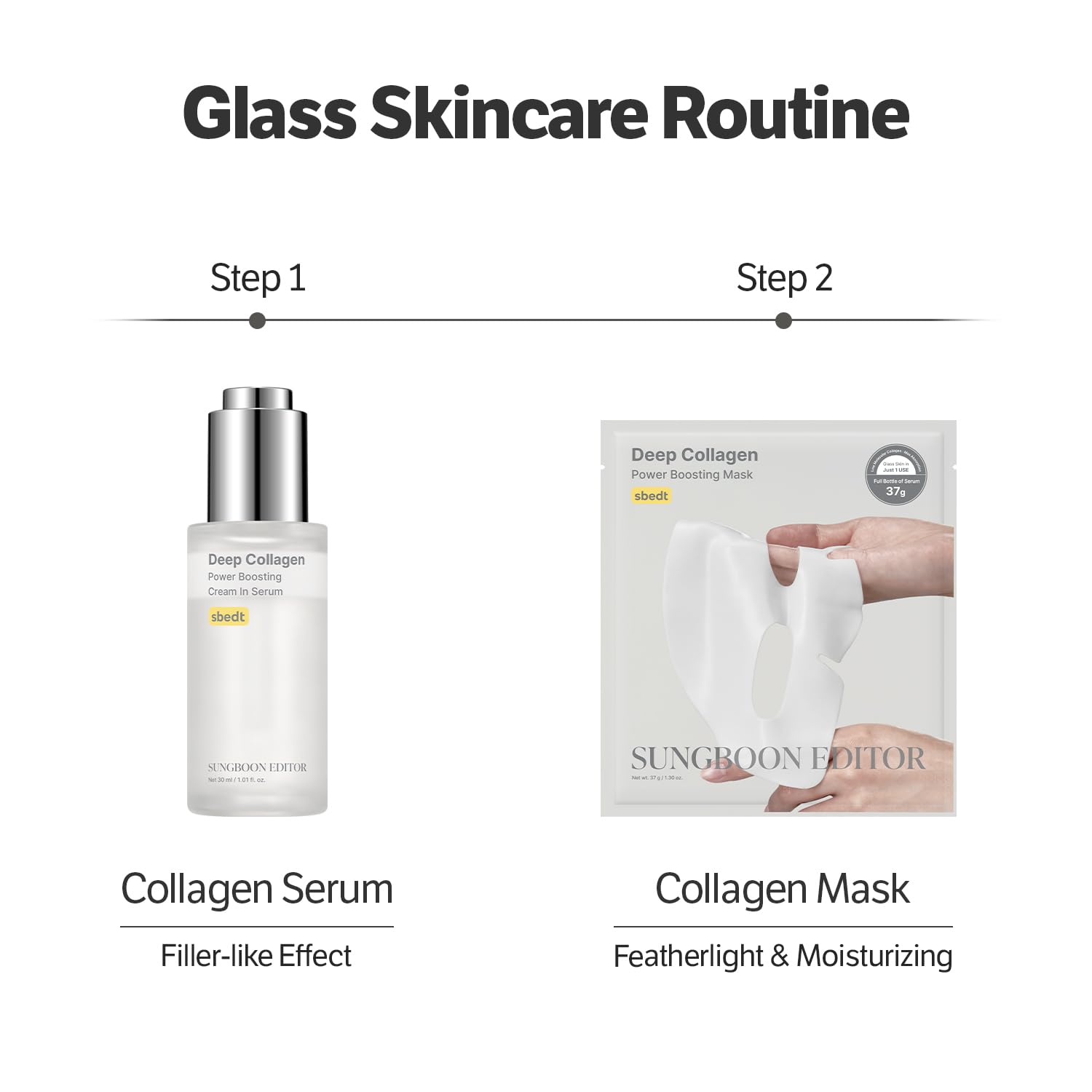Sungboon Editor Deep Collagen Power Boosting Mask hydrogel texture