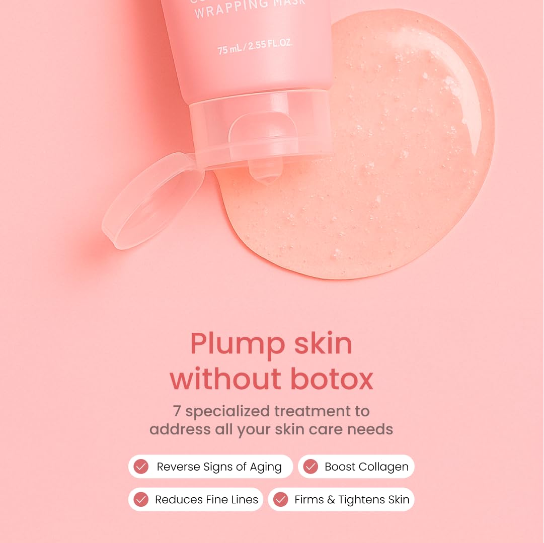 Quia Korean skincare mask tube clinical results label