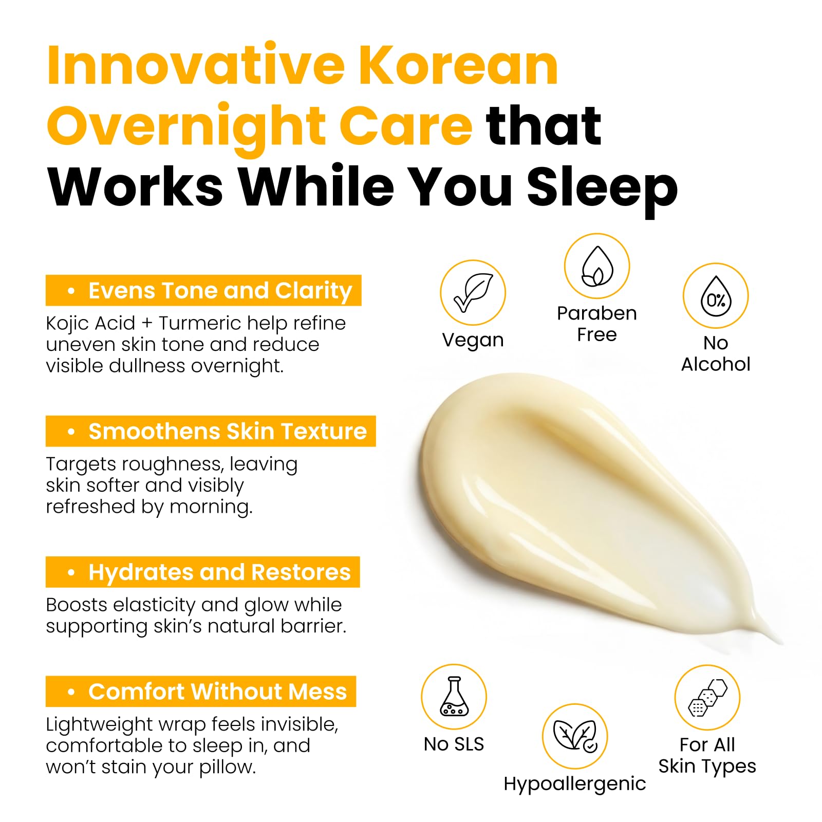 Applied QUIA wrapping mask demonstrating hydration benefits