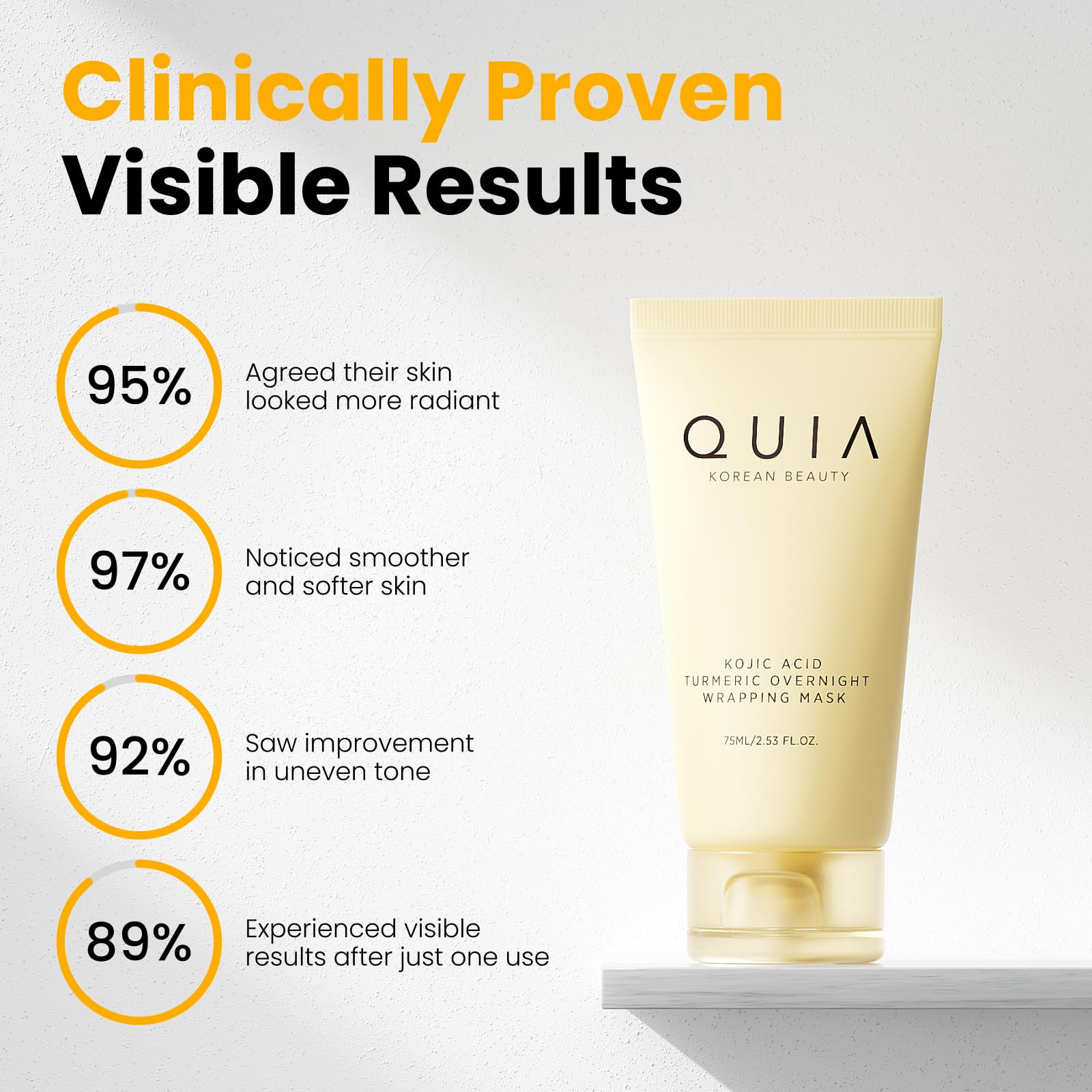 Authentic QUIA skincare product for glowing skin