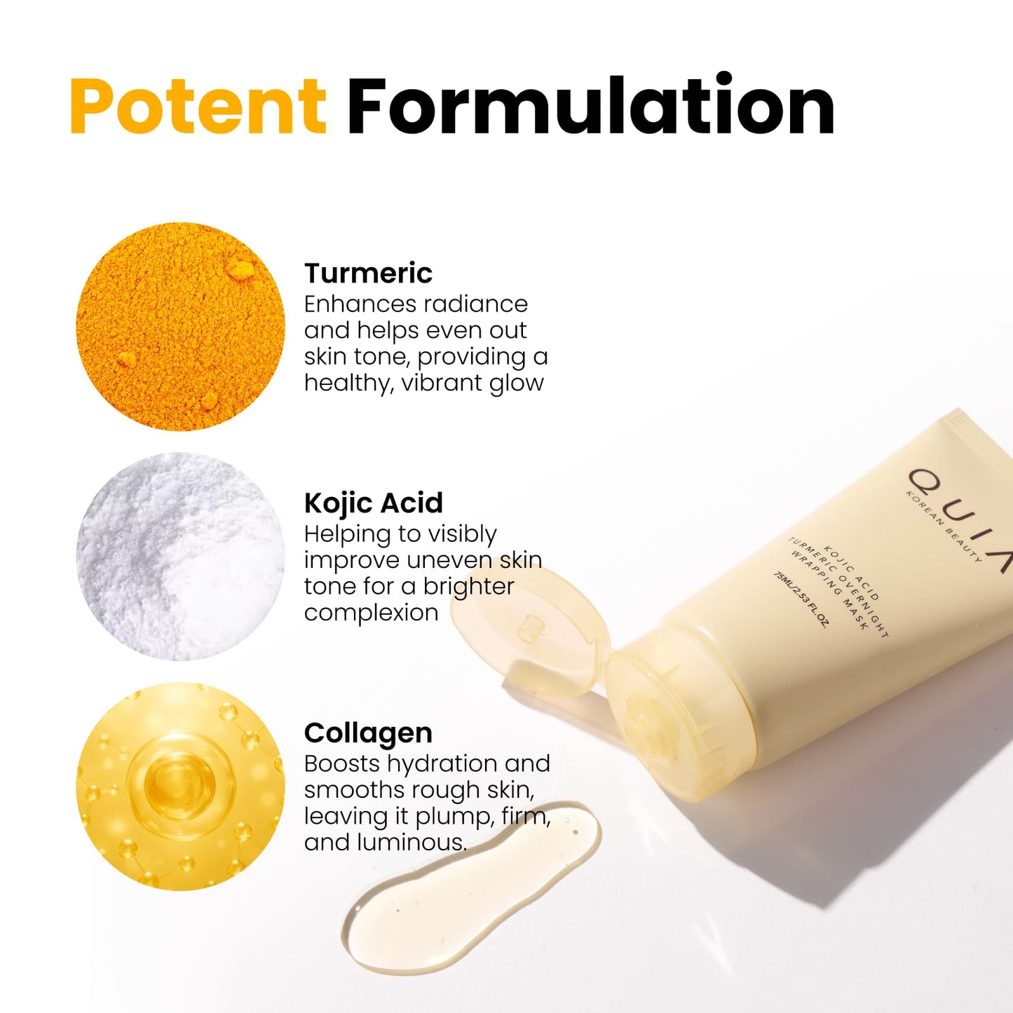 QUIA overnight mask for dark spot reduction