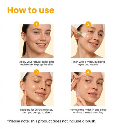Premium Korean skincare wrapping mask for even skin tone