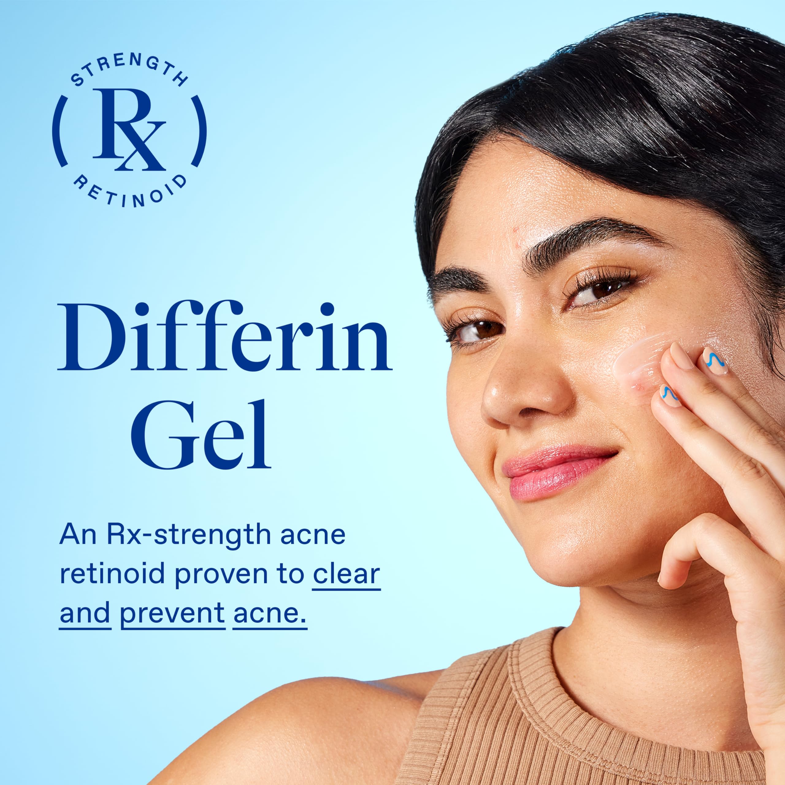 Differin retinoid treatment gel texture on skin