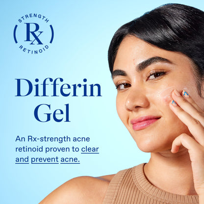 Differin retinoid treatment gel texture on skin