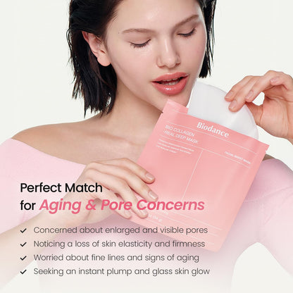Authentic Biodance Bio-Collagen mask set for glass skin