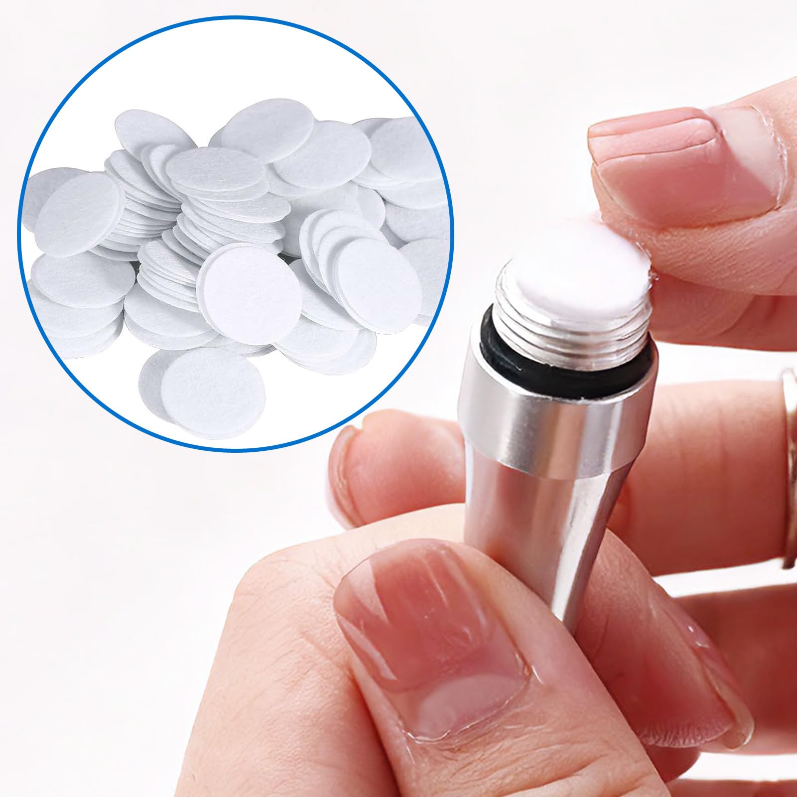 Fine pointed diamond tips for nose and eye area blackhead removal treatment