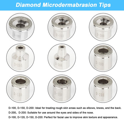 TwoWin 108a microdermabrasion device with stainless steel wands and diamond tips