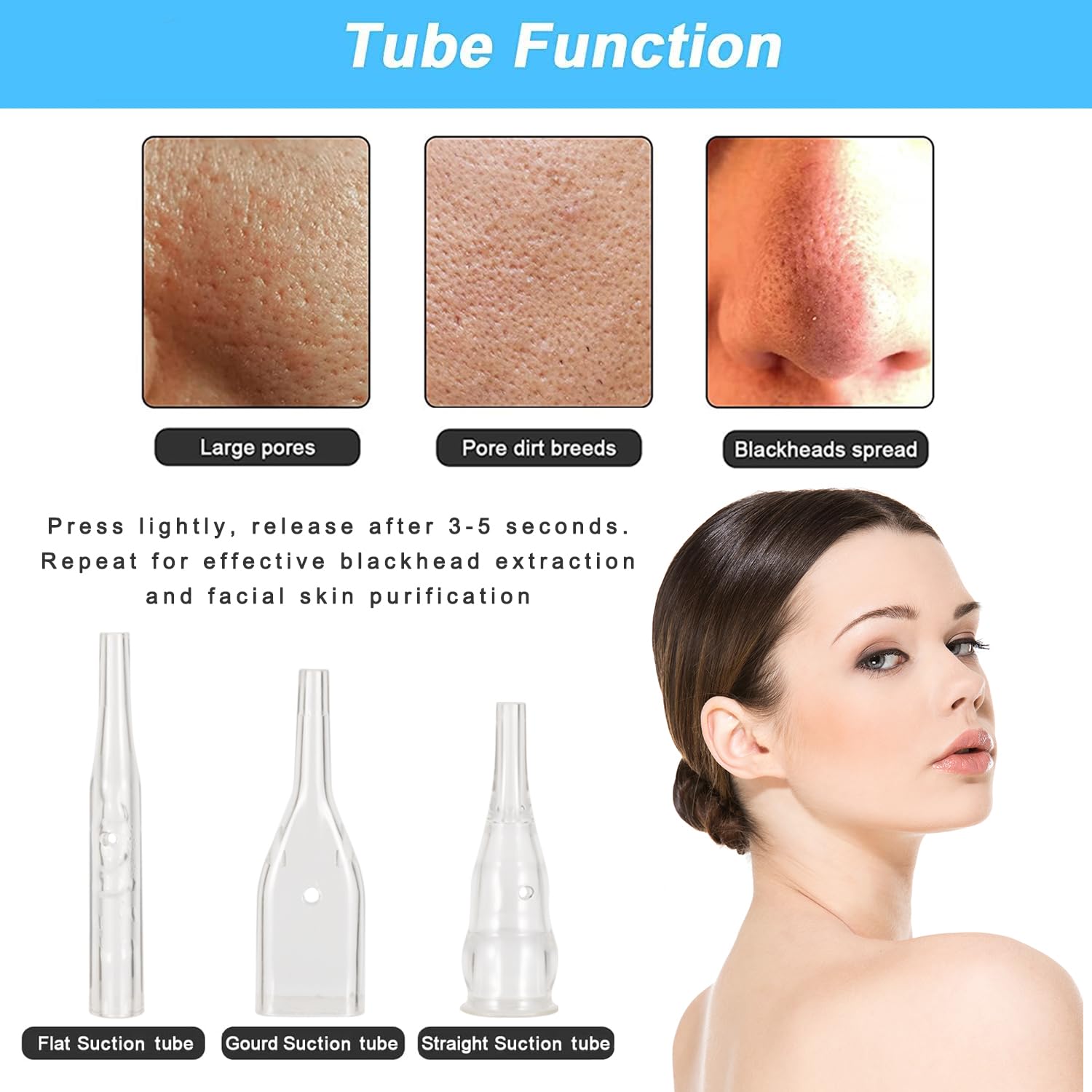 TwoWin diamond dermabrasion salon equipment close up of multiple interchangeable heads