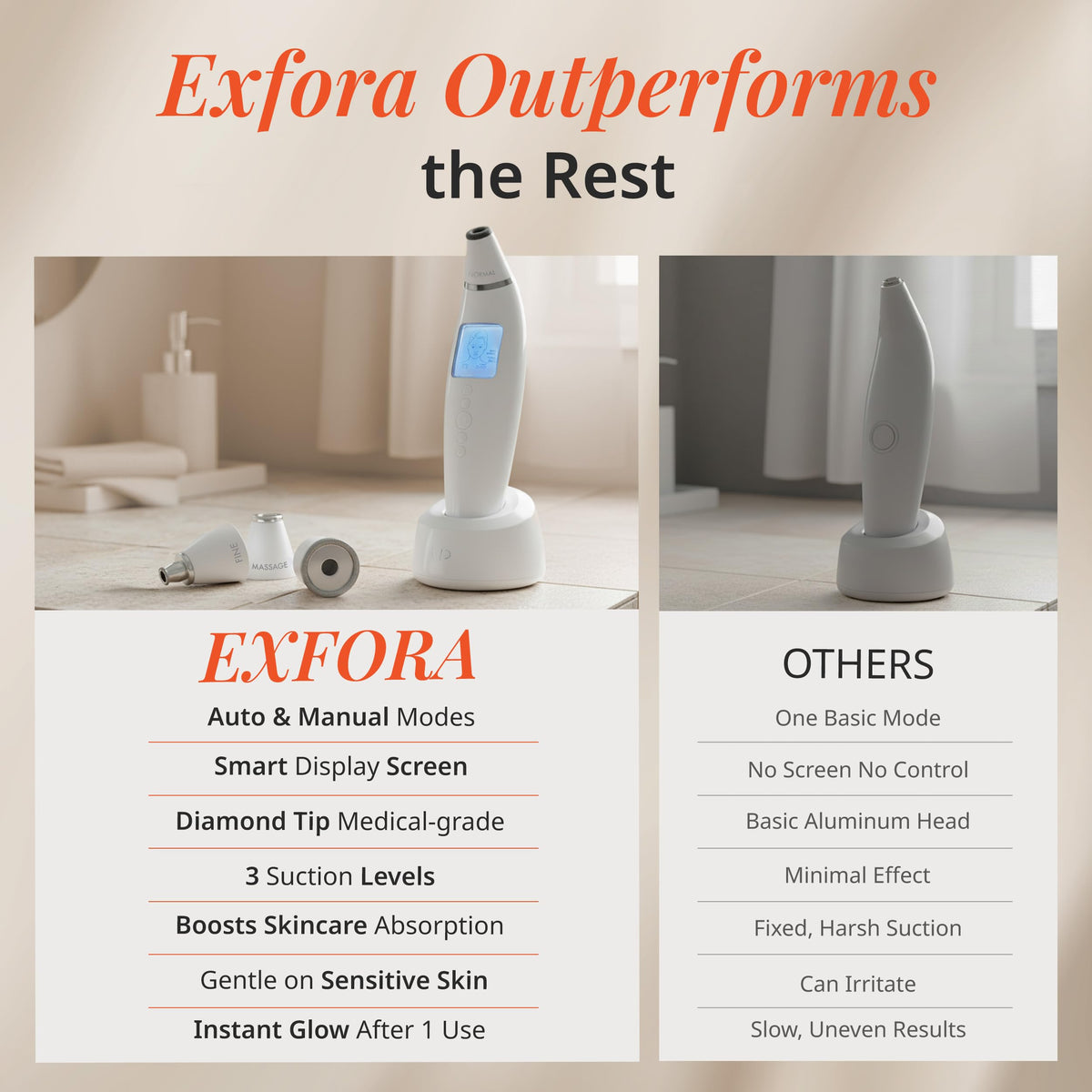 Vanity Planet Exfora skin exfoliating wand in lifestyle setting