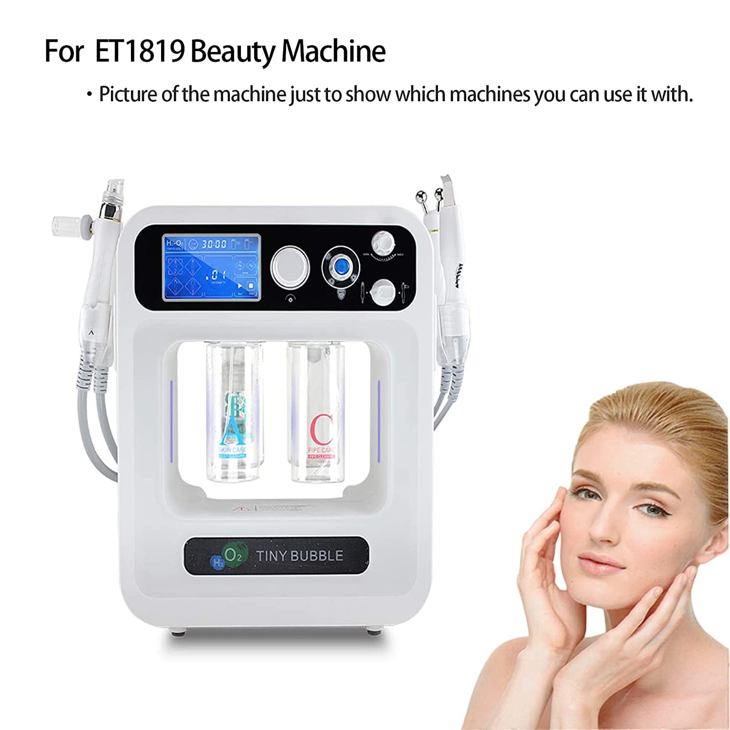 Elitzia beauty machine spare parts unboxed demonstrating the two piece premium clear plastic body configuration.
