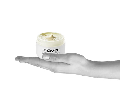RAYA 107 gentle face scrub cream package detailing natural fruit enzymes