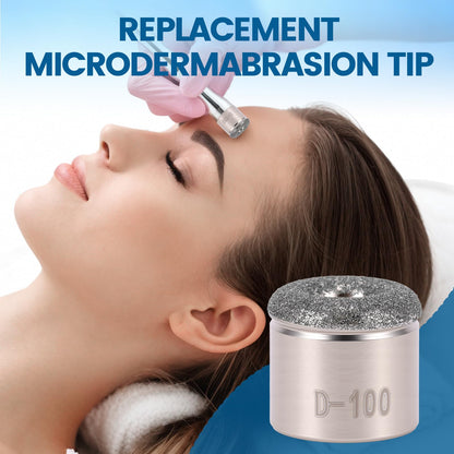Durable stainless steel microdermabrasion replacement head by RANNYY for precise facial treatment