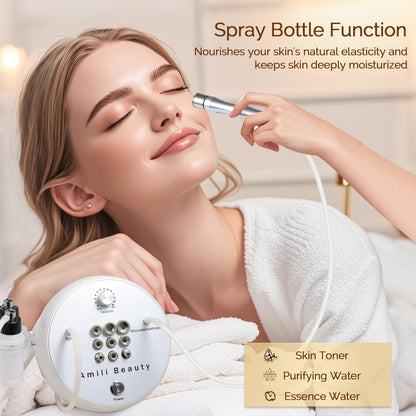 The complete Keicnkj microdermabrasion kit package with all accessories and user manual displayed
