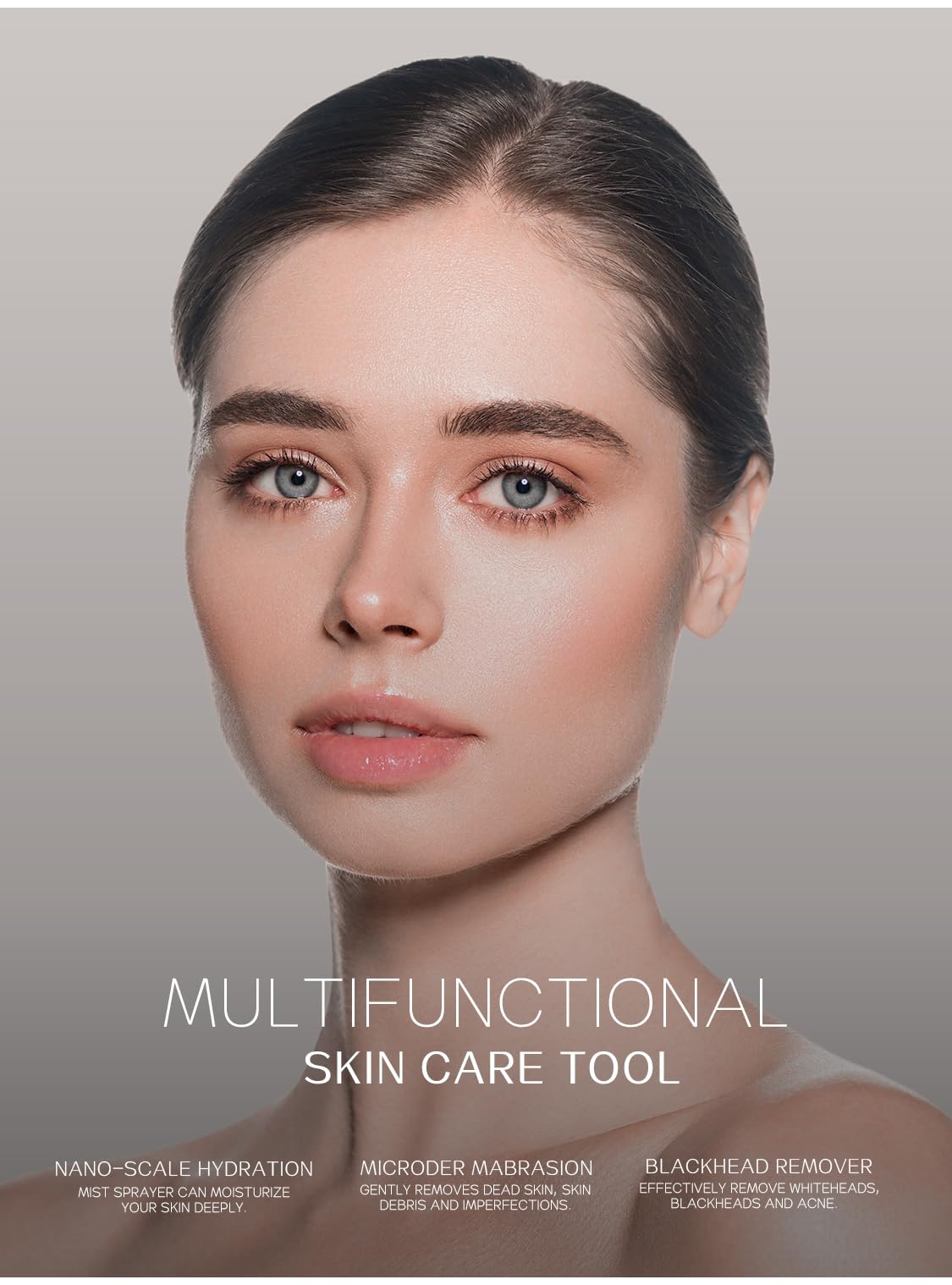 User holding Kingdo blackhead remover vacuum for skincare