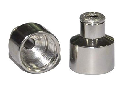 Authentic USA imported diamond microderm replacement tips showing fine medium and coarse grading