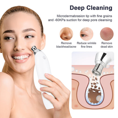 Professional microdermabrasion tool with diamond tips