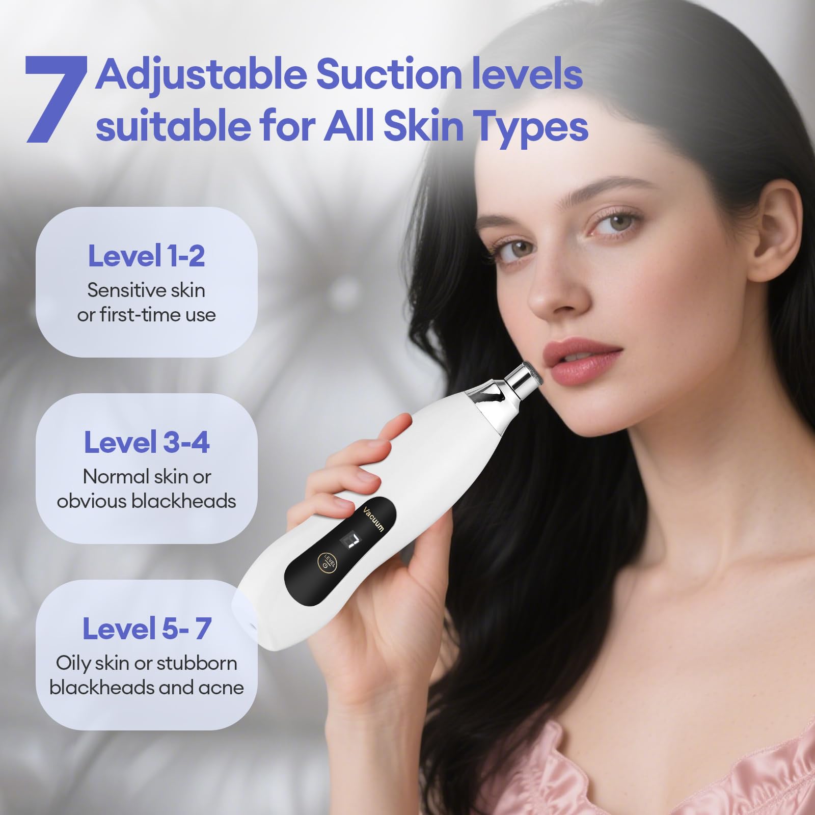 Portable IeBilif skin exfoliation machine for home and travel use.