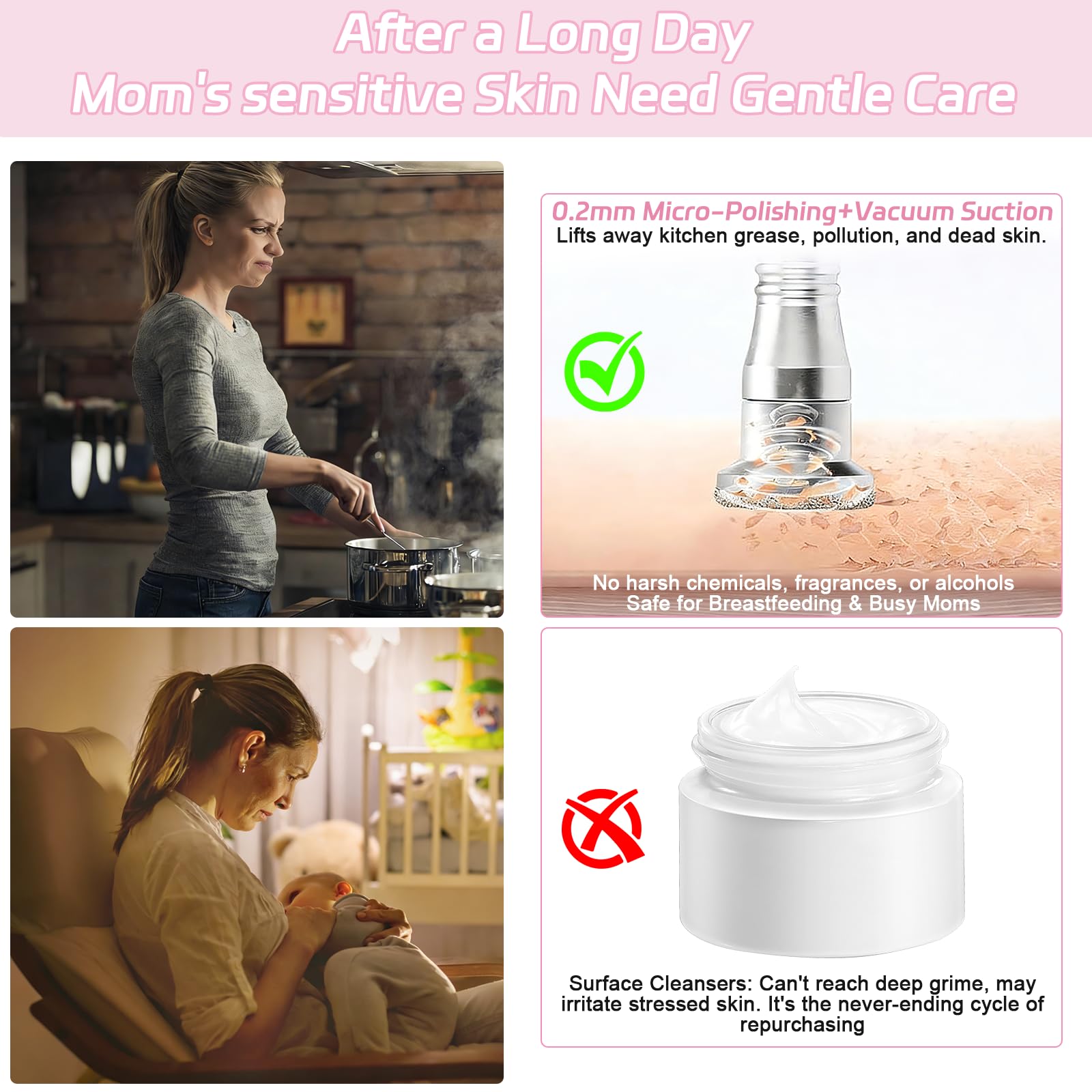Side profile of HomdMarket facial pore vacuum tool with 9 setting display