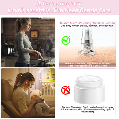 Side profile of HomdMarket facial pore vacuum tool with 9 setting display