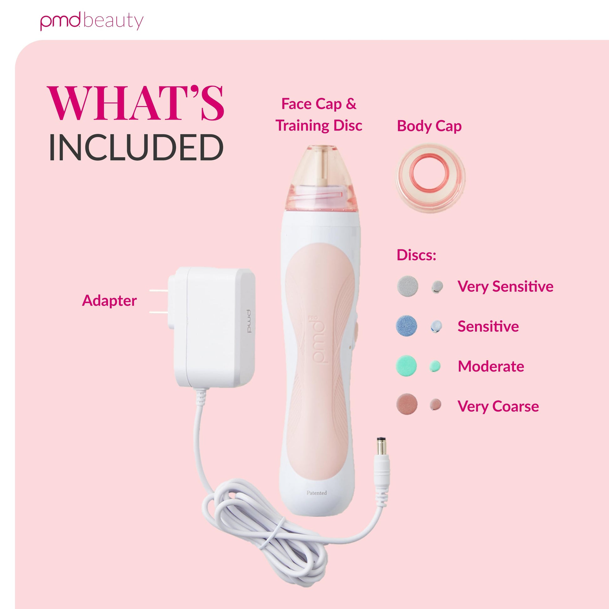 PMD Beauty facial vacuum suction machine demonstrating a secure grip design