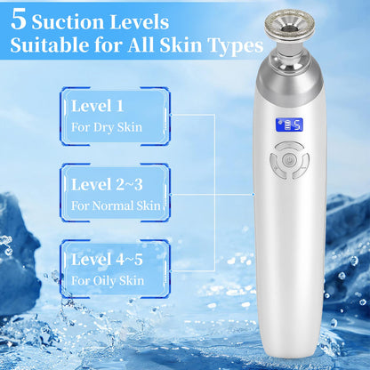 Close up of the diamond tip attachment on the Beauty Star cordless microdermabrasion tool for professional skin exfoliation.
