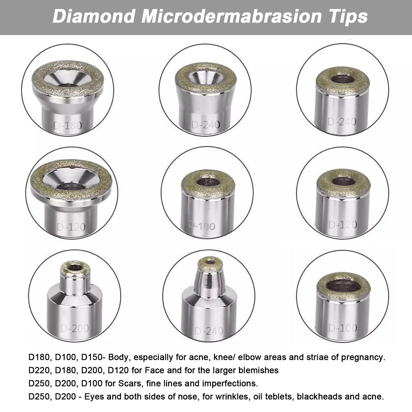 Glass vacuum tube accessories for deep blackhead extraction and pore cleaning connected to the machine