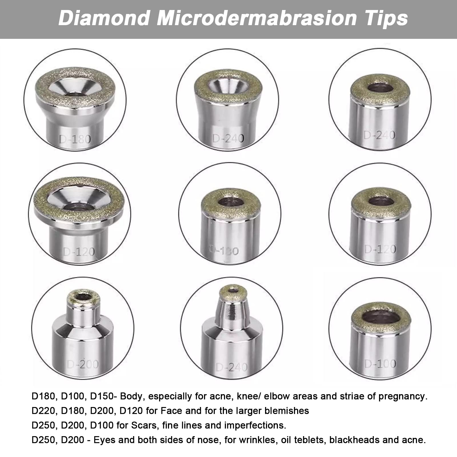 Glass vacuum tube accessories for deep blackhead extraction and pore cleaning connected to the machine