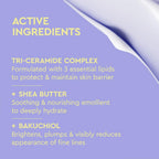 Byoma rich cream texture swatch on skin showing hydration