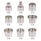 Interchangeable diamond tips showing varying grit sizes and textures