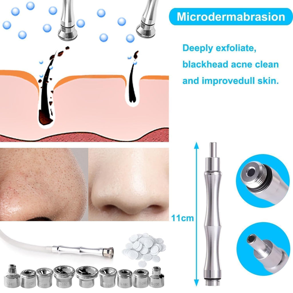 ZEIZOMZER home facial exfoliation device components laid out