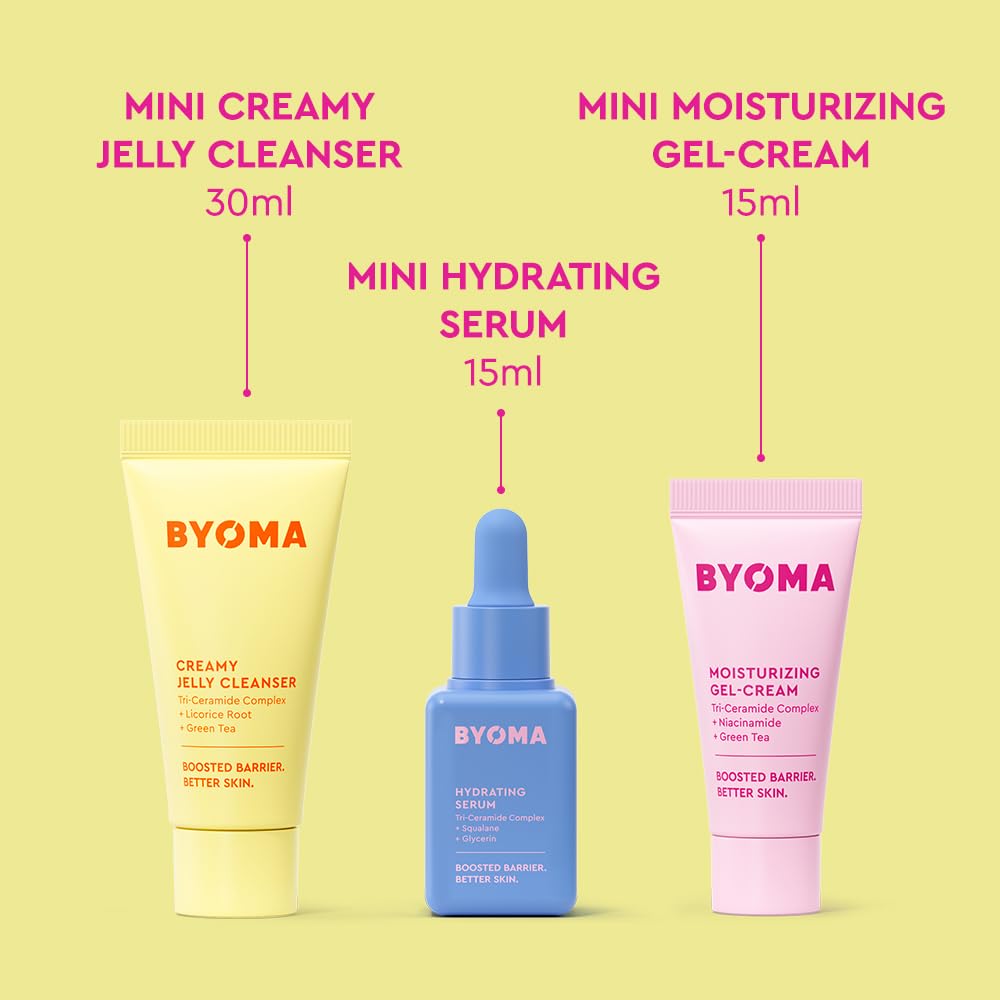 Byoma Creamy Jelly Cleanser bottle isolated on white background