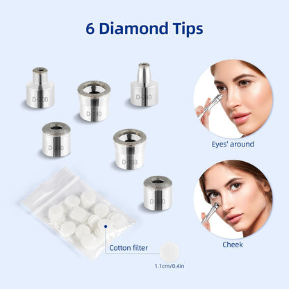 Professional microdermabrasion replacement heads for home spa use