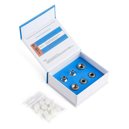 High quality stainless steel dermabrasion tips 6 piece collection