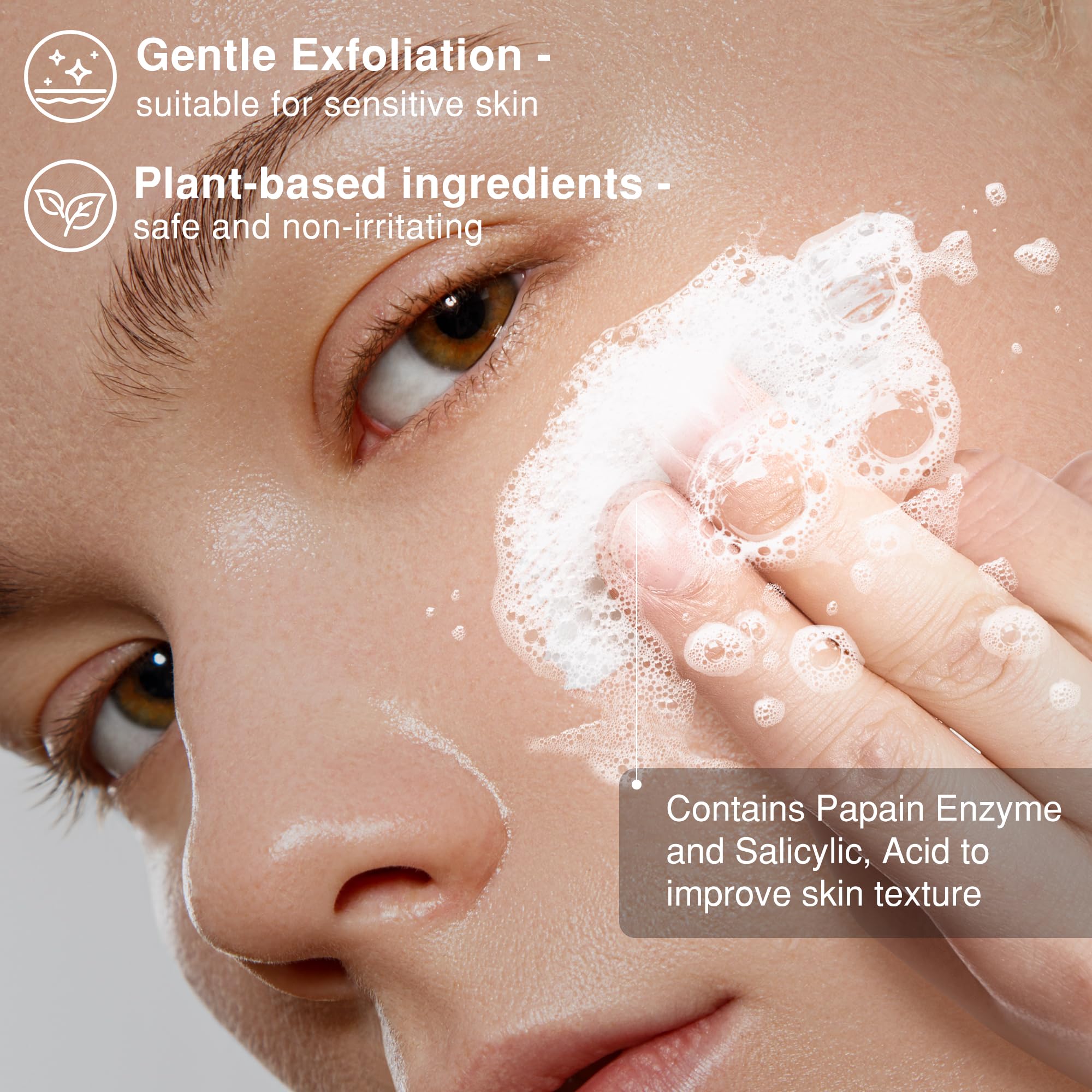 Tantea microdermabrasion scrub application instructions on back label