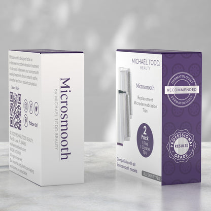 Back packaging details showing instructions for the Microsmooth microdermabrasion refills.