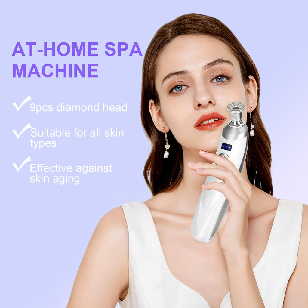 Interchangeable diamond tips of various grades and rubber sealing rings for microdermabrasion machine