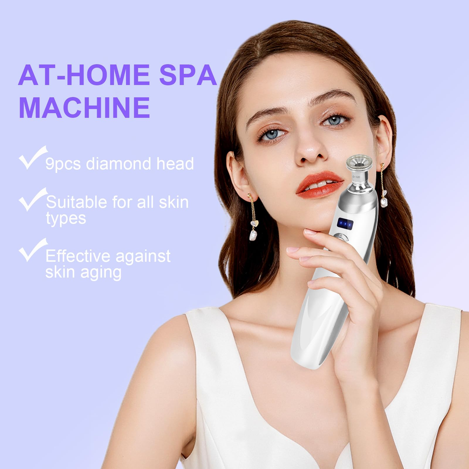 The complete Mcwdoit microdermabrasion kit including accessories, wands, and filter sponges neatly arranged
