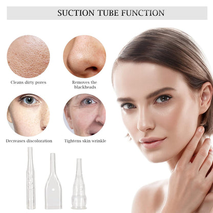 AIMENGXI beauty device showing the spray toner bottle attachment accessory used for soothing post-exfoliation hydration