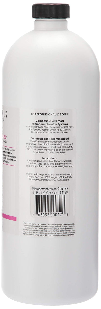 NeedCrystals authentic USA imported skin care exfoliator packaging details and instructions