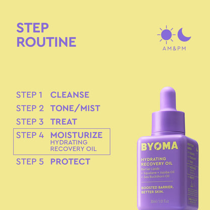 Byoma oil with squalane and jojoba ingredients