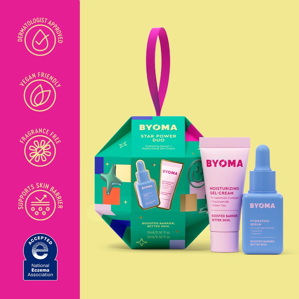 Close up of Byoma Moisturizing Gel Cream 15ml bottle
