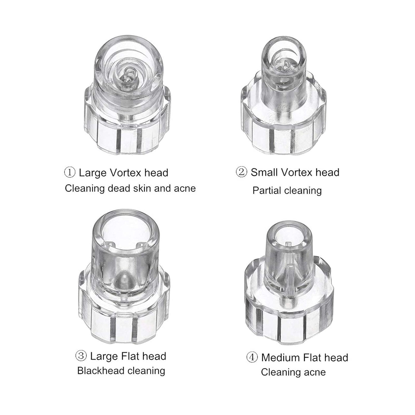 Elitzia facial care microdermabrasion head attachments for blackhead extraction